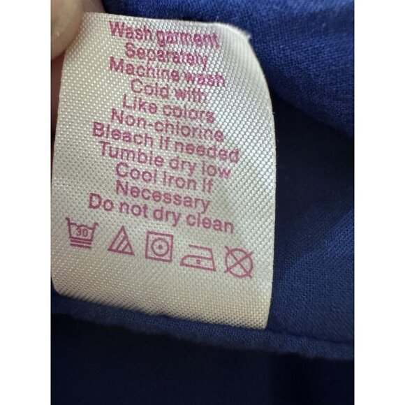 Macbeth Collection Dress Women’s Medium Margaret Joseph’s Nautical Navy Pink - Picture 8 of 8